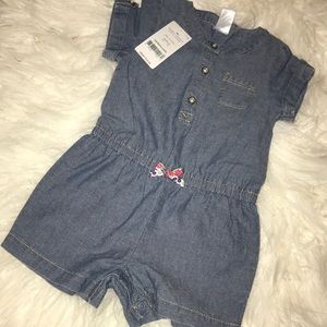 Baby girl jean romper